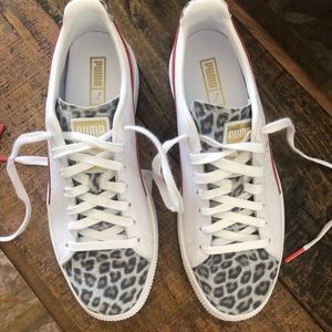 Puma Clyde Leopard Sneakers (BRAND NEW)